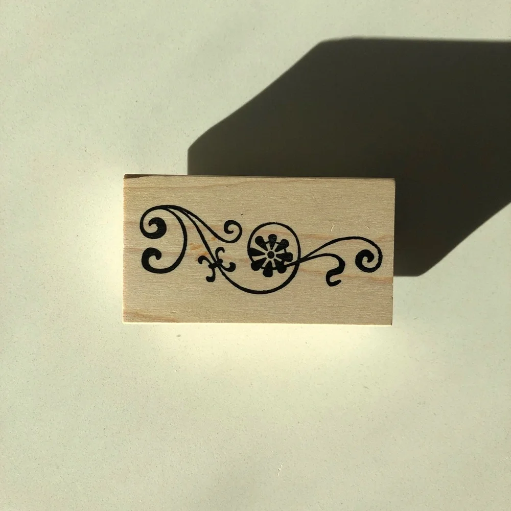 Paper Source Floral & Baroque Vintage Rubber Stamp Set